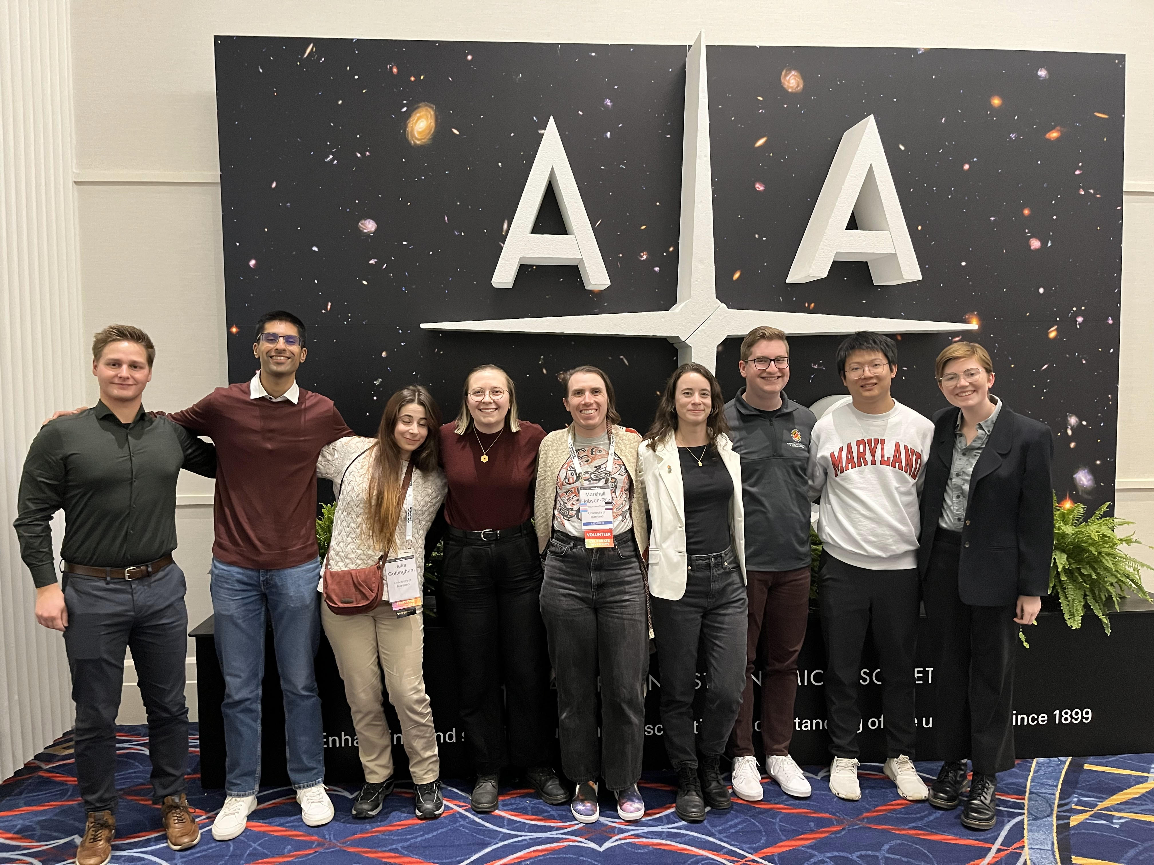 group photo of UMD-ASTRO folks at AAS Jan Meeting