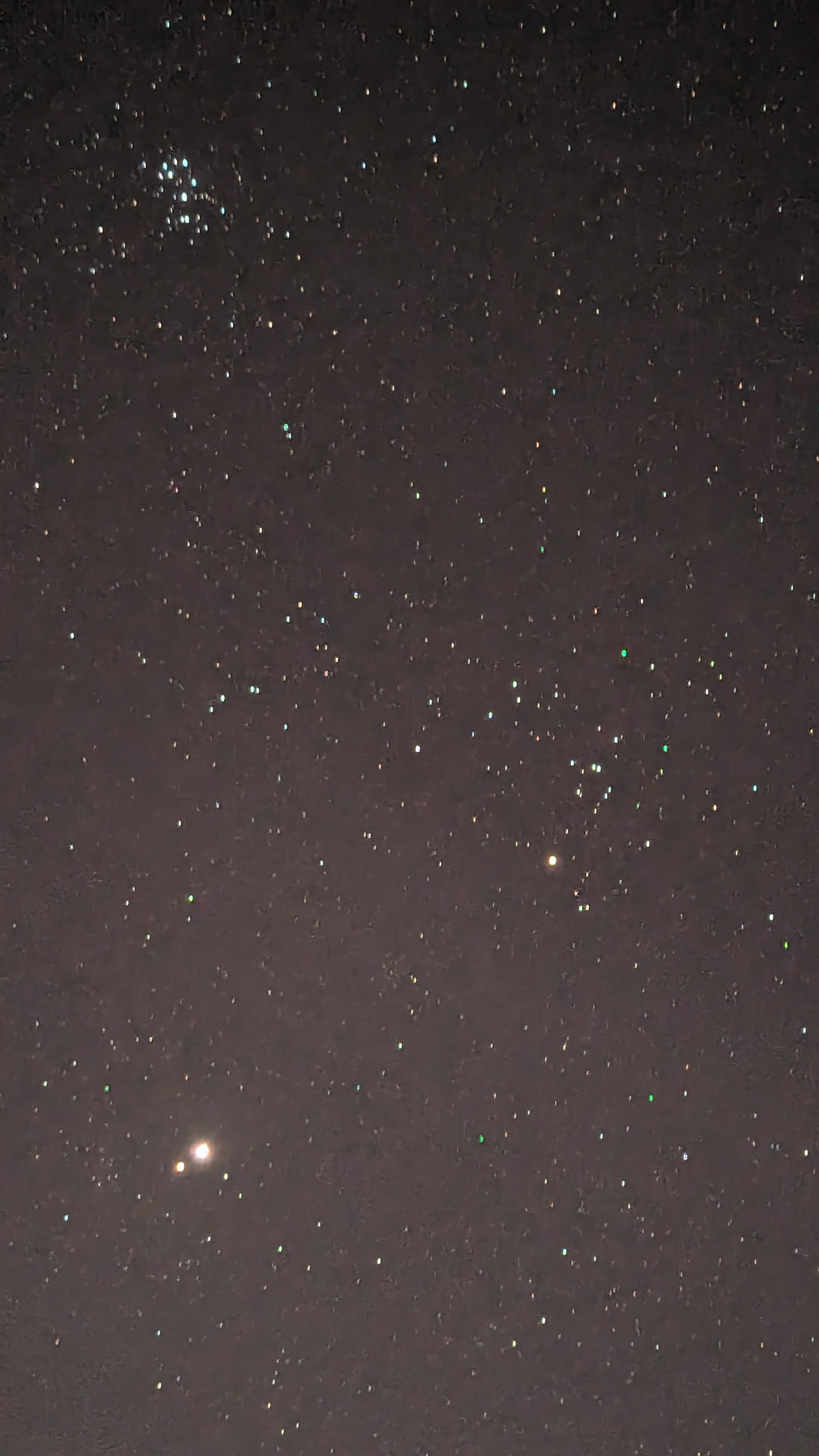 Mar and Jupiter among the stars of Taurus