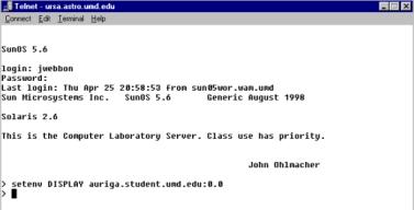 Methods for Remote Access to ursa
