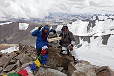 Eidgah and Desal, Dzo Jongo east summit, Hemis National Park, Ladakh, India (2012/08/05)