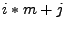 $i * m + j$