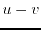$u-v$
