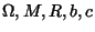 $\Omega,M,R$